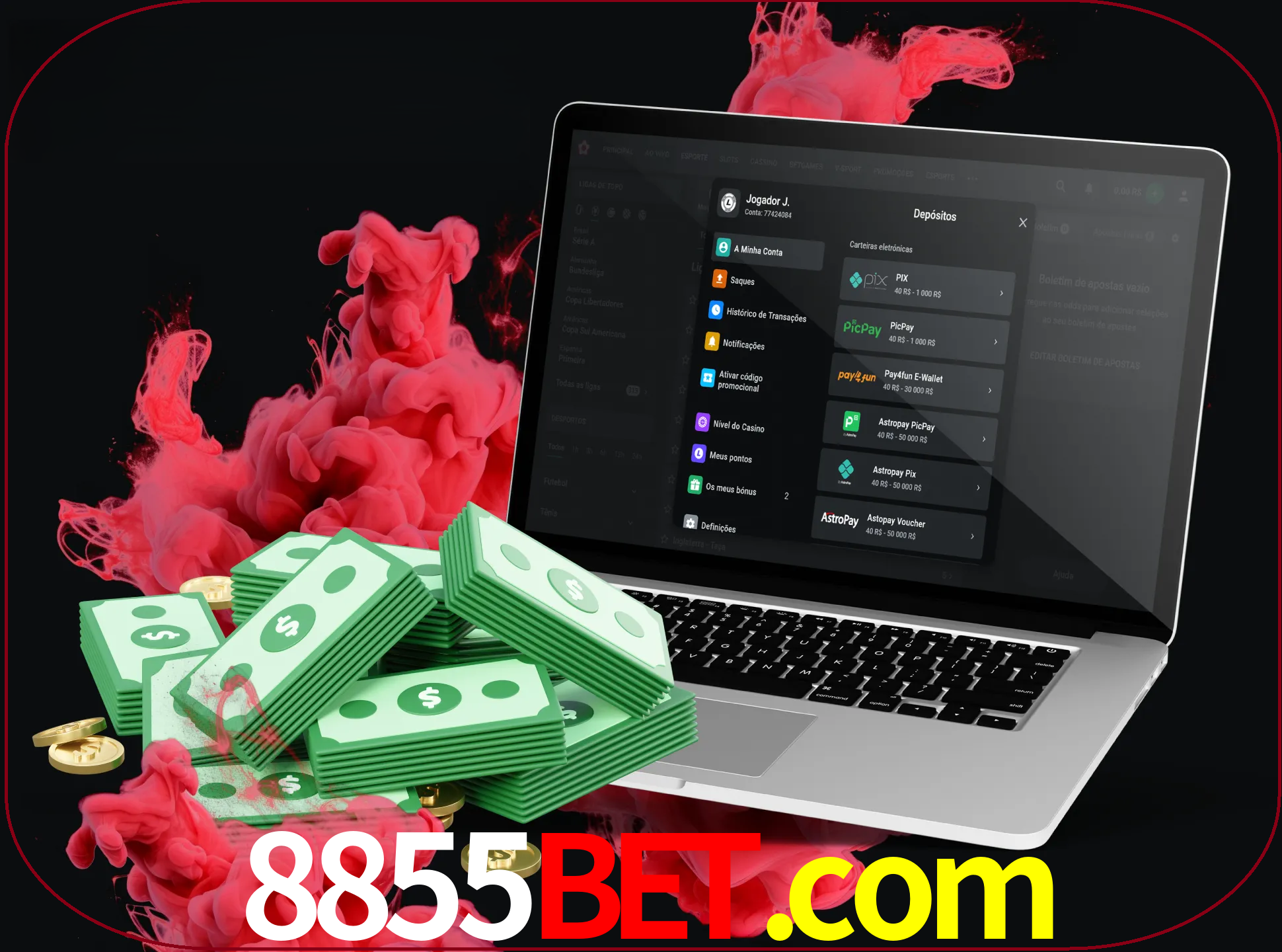 Para efetuar um depósito na sua conta 8855bet, basta escolher o método de depósito e especificar o montante.